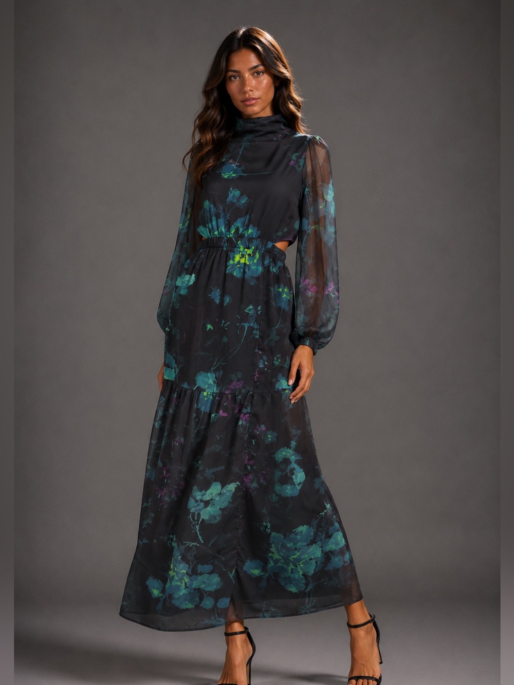 🎁BOGO FREE🎁  Hope & Ivy Floral Cutout Maxi Dress Romantic